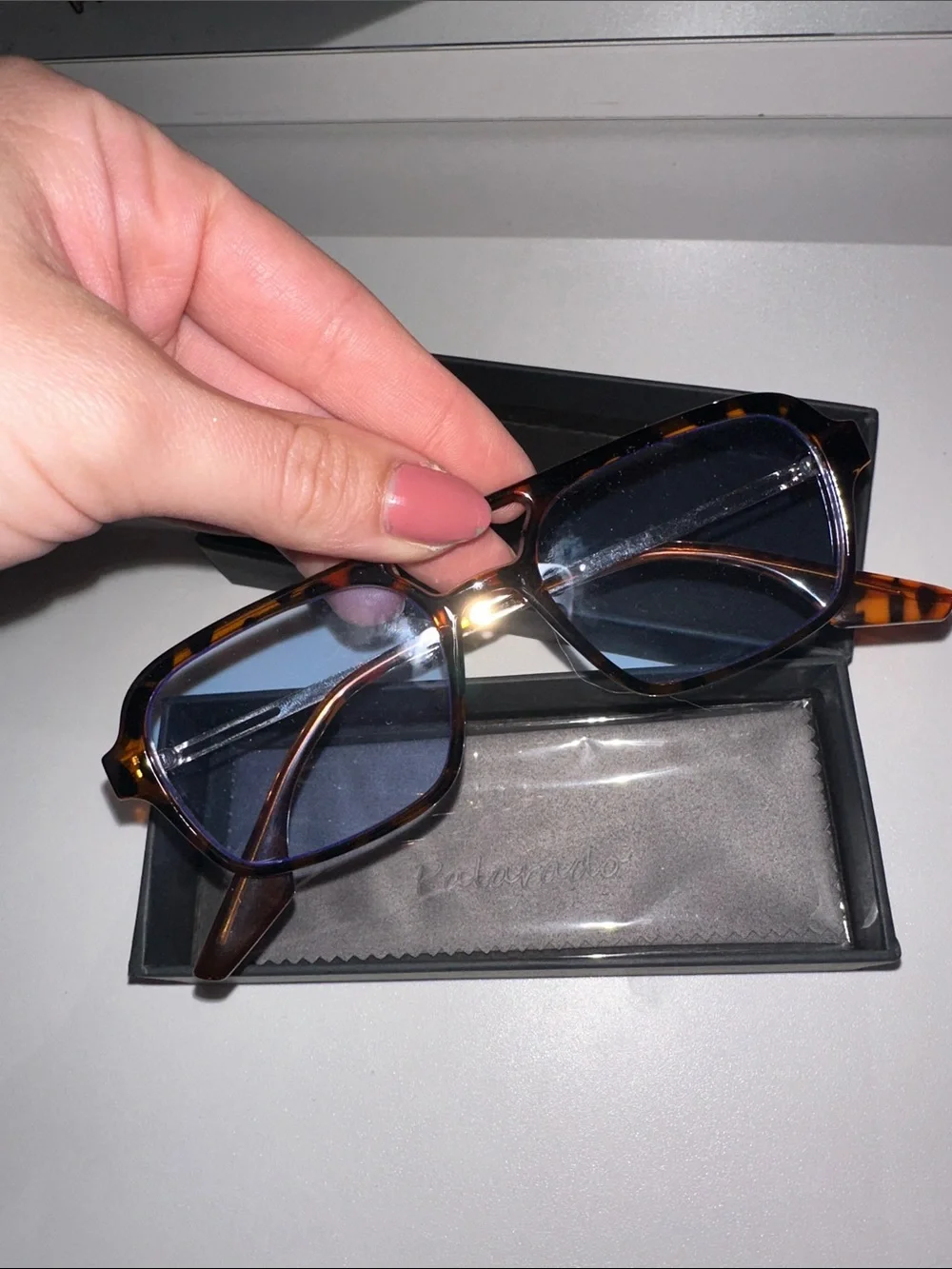 Blue lense sunglasses - WORN ONCE